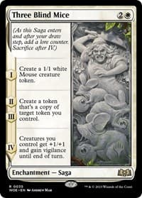 Three Blind Mice - Promo Pack: Wilds of Eldraine - Magic: The Gathering card