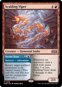 Scalding Viper - Promo Pack: Wilds of Eldraine - Magic: The Gathering card