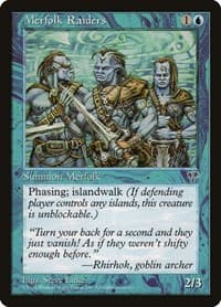Merfolk Raiders - Mirage - Magic: The Gathering card