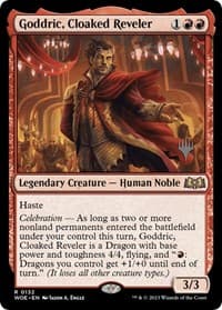 Goddric, Cloaked Reveler - Promo Pack: Wilds of Eldraine - Magic: The Gathering card