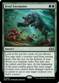 Feral Encounter - Promo Pack: Wilds of Eldraine - Magic: The Gathering card
