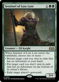 Sentinel of Lost Lore - Promo Pack: Wilds of Eldraine - Magic: The Gathering card