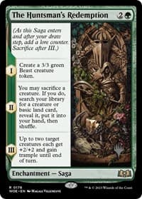 The Huntsman's Redemption - Promo Pack: Wilds of Eldraine - Magic: The Gathering card