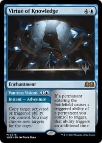Virtue of Knowledge - Promo Pack: Wilds of Eldraine - Magic: The Gathering card