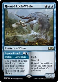 Horned Loch-Whale - Promo Pack: Wilds of Eldraine - Magic: The Gathering card