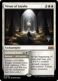Virtue of Loyalty - Promo Pack: Wilds of Eldraine - Magic: The Gathering card