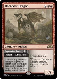Decadent Dragon - Promo Pack: Wilds of Eldraine - Magic: The Gathering card
