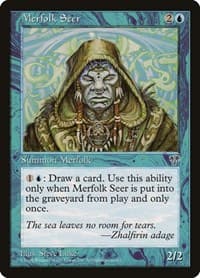 Merfolk Seer - Mirage - Magic: The Gathering card