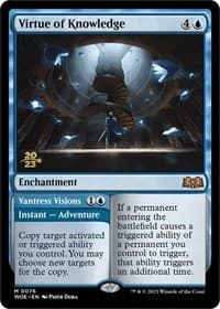 Virtue of Knowledge - Prerelease Cards - Magic: The Gathering card