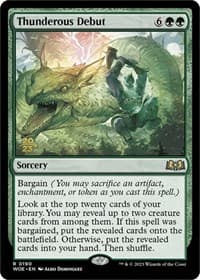 Thunderous Debut - Prerelease Cards - Magic: The Gathering card