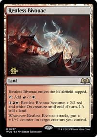 Restless Bivouac - Prerelease Cards - Magic: The Gathering card
