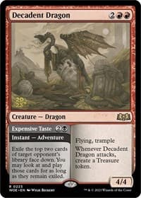 Decadent Dragon - Prerelease Cards - Magic: The Gathering card