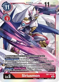 Siriusmon - Resurgence Booster - Digimon Card Game card