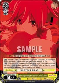Disregarding the Words, Nana Daiba - Revue Starlight The Movie - Weiss Schwarz card