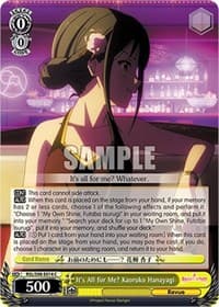 It's All for Me? Kaoruko Hanayagi - Revue Starlight The Movie - Weiss Schwarz card