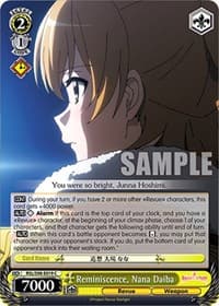 Reminiscence, Nana Daiba - Revue Starlight The Movie - Weiss Schwarz card