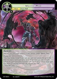 Malefic Wind - Clash of the Star Trees - Force of Will card