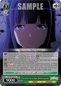 If You Won't Act on Stage, Mahiru Tsuyuzaki - Revue Starlight The Movie - Weiss Schwarz card