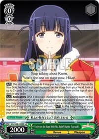 You're on the Stage With Me, Right? Mahiru Tsuyuzaki (SR) - Revue Starlight The Movie - Weiss Schwarz card