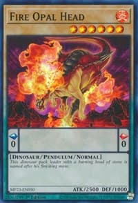 Fire Opal Head - 25th Anniversary Tin: Dueling Heroes Mega Pack - YuGiOh card