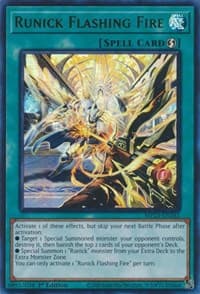 Runick Flashing Fire - 25th Anniversary Tin: Dueling Heroes Mega Pack - YuGiOh card