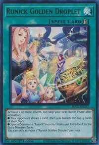 Runick Golden Droplet - 25th Anniversary Tin: Dueling Heroes Mega Pack - YuGiOh card