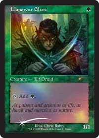 Llanowar Elves (Retro Frame) - Media Promos - Magic: The Gathering card