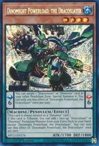 Dinomight Powerload, the Dracoslayer - 25th Anniversary Tin: Dueling Heroes Mega Pack - YuGiOh card