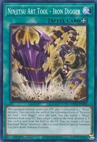 Ninjitsu Art Tool - Iron Digger - 25th Anniversary Tin: Dueling Heroes Mega Pack - YuGiOh card