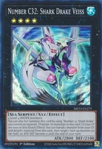 Number C32: Shark Drake Veiss - 25th Anniversary Tin: Dueling Heroes Mega Pack - YuGiOh card