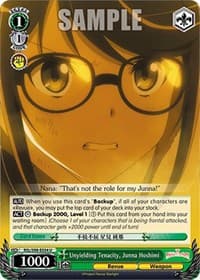 Unyielding Tenacity, Junna Hoshimi - Revue Starlight The Movie - Weiss Schwarz card