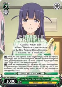 For the Field Trip, Mahiru Tsuyuzaki - Revue Starlight The Movie - Weiss Schwarz card