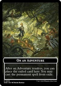 Emblem - On an Adventure - Wilds of Eldraine - Magic: The Gathering card