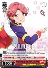 Path Adorned with Cherry Blossoms, Futaba Isurugi - Revue Starlight The Movie - Weiss Schwarz card