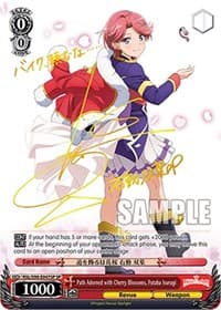 Path Adorned with Cherry Blossoms, Futaba Isurugi (SP) - Revue Starlight The Movie - Weiss Schwarz card