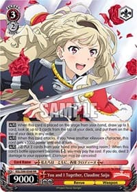 You and I Together, Claudine Saijo - Revue Starlight The Movie - Weiss Schwarz card