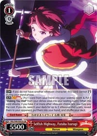 Selfish Highway, Futaba Isurugi (SR) - Revue Starlight The Movie - Weiss Schwarz card