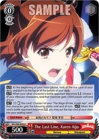 The Last Line, Karen Aijo - Revue Starlight The Movie - Weiss Schwarz card