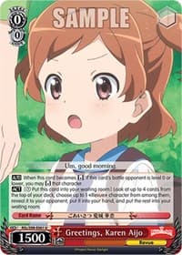 Greetings, Karen Aijo - Revue Starlight The Movie - Weiss Schwarz card
