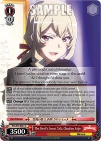 The Devil's Sweet Talk, Claudine Saijo - Revue Starlight The Movie - Weiss Schwarz card