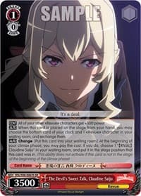 The Devil's Sweet Talk, Claudine Saijo (SR) - Revue Starlight The Movie - Weiss Schwarz card
