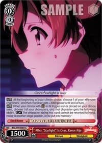 After "Starlight" Is Over, Karen Aijo - Revue Starlight The Movie - Weiss Schwarz card