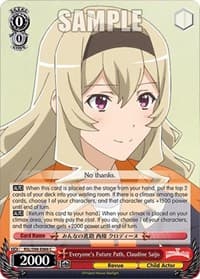 Everyone's Future Path, Claudine Saijo - Revue Starlight The Movie - Weiss Schwarz card