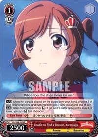 Unable to Find a Reason, Karen Aijo - Revue Starlight The Movie - Weiss Schwarz card