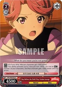 Day Before the Field Trip, Futaba Isurugi - Revue Starlight The Movie - Weiss Schwarz card