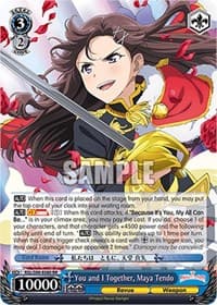You and I Together, Maya Tendo - Revue Starlight The Movie - Weiss Schwarz card