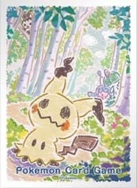 Pokemon TCG: Pokemon Center Japan Exclusive Card Sleeves - Mimikyu Crayon (64-Pack) - Pokemon International Card Sleeves - Card Sleeves card
