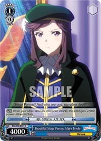 Beautiful Stage Person, Maya Tendo - Revue Starlight The Movie - Weiss Schwarz card