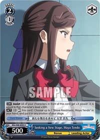 Seeking a New Stage, Maya Tendo - Revue Starlight The Movie - Weiss Schwarz card