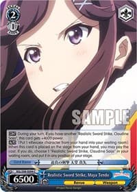 Realistic Sword Strike, Maya Tendo - Revue Starlight The Movie - Weiss Schwarz card